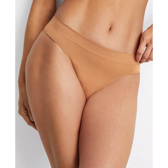 State of Day Women's Seamless Thong Underwear Brown Size L 1009 - Picture 1 of 1